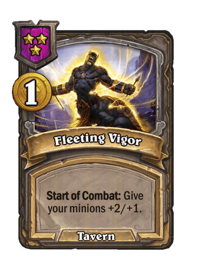 Fleeting Vigor Hearthstone kártya