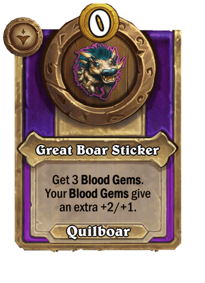 Great Boar Sticker