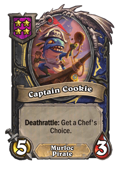 Captain Cookie Hearthstone kártya