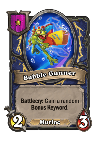 Bubble Gunner Hearthstone kártya