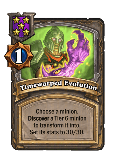 Timewarped Evolution