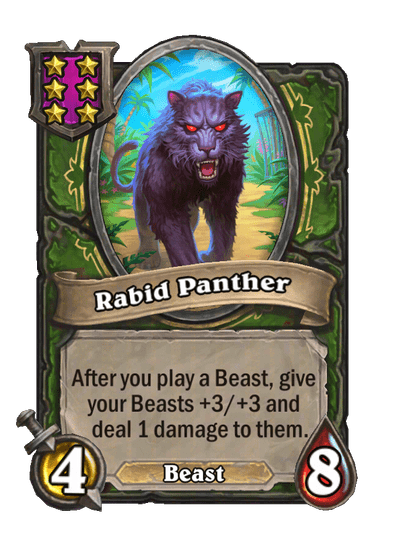 Rabid Panther Hearthstone kártya