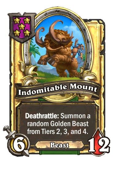 Indomitable Mount Hearthstone kártya