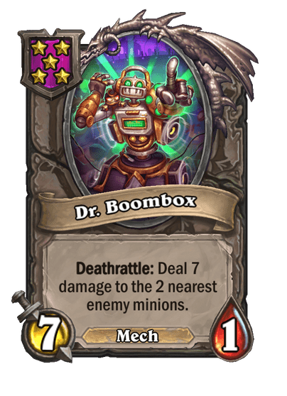 Dr. Boombox Hearthstone kártya