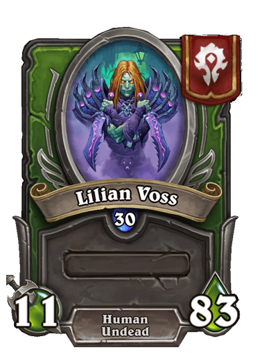 Lilian Voss Hearthstone kártya