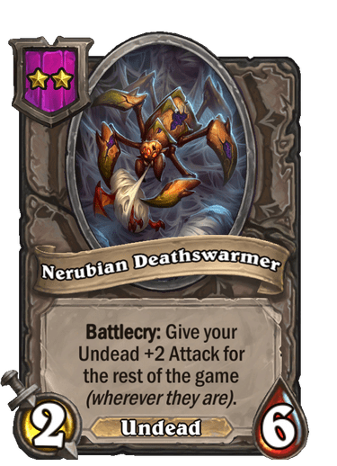 Nerubian Deathswarmer Hearthstone kártya
