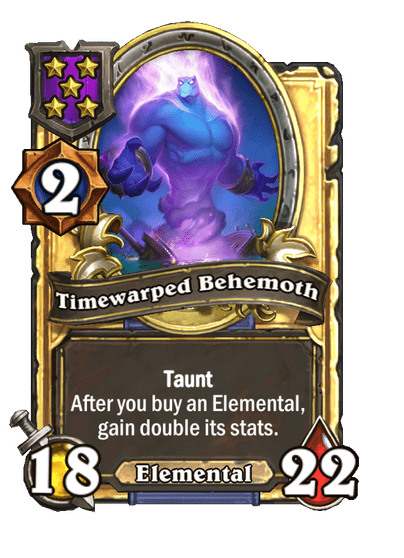Timewarped Behemoth Hearthstone kártya