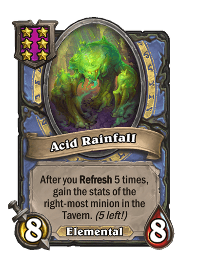 Acid Rainfall Hearthstone kártya