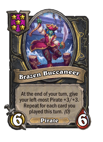Brazen Buccaneer Hearthstone kártya