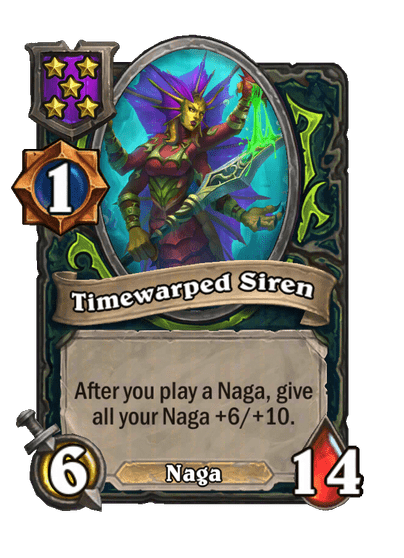 Timewarped Siren Hearthstone kártya