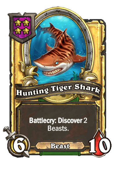Hunting Tiger Shark Hearthstone kártya