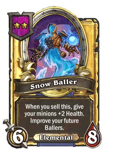 Snow Baller Hearthstone kártya