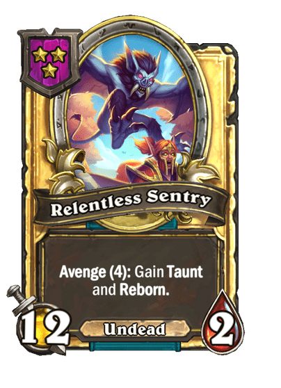 Relentless Sentry Hearthstone kártya