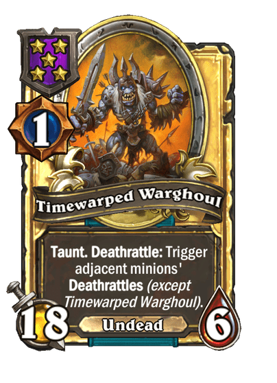 Timewarped Warghoul Hearthstone kártya