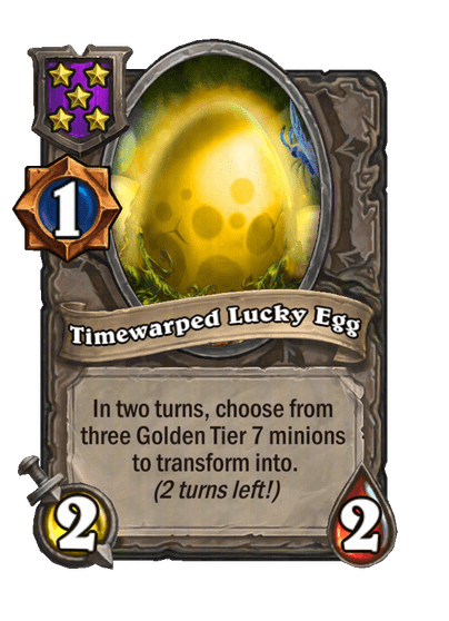 Timewarped Lucky Egg Hearthstone kártya