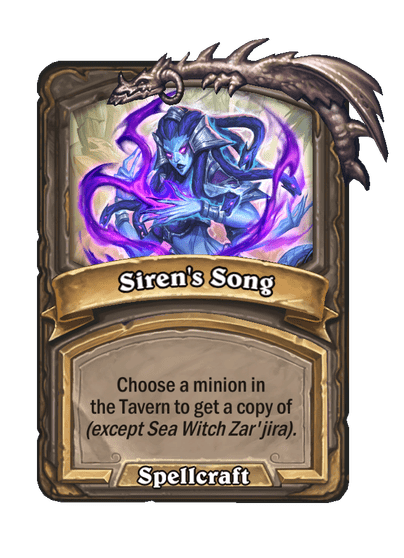 Siren's Song Hearthstone kártya