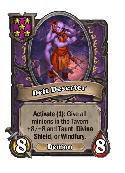 Deft Deserter Hearthstone kártya