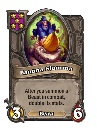Banana Slamma Hearthstone kártya