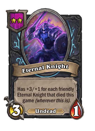 Eternal Knight Hearthstone kártya