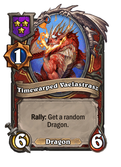 Timewarped Vaelastrasz Hearthstone kártya