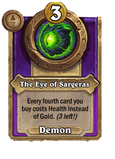 The Eye of Sargeras Hearthstone kártya