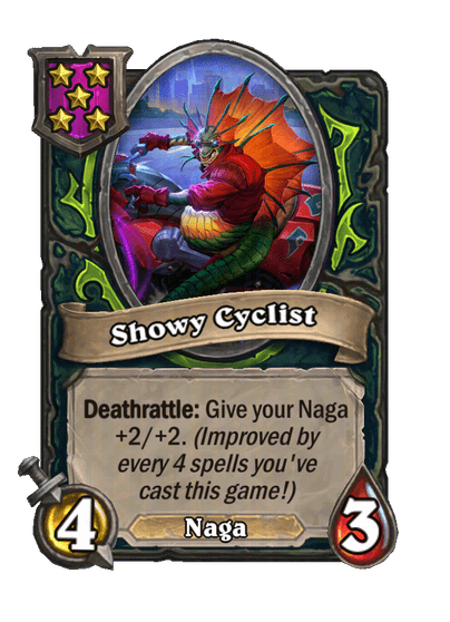 Showy Cyclist Hearthstone kártya