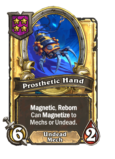 Prosthetic Hand Hearthstone kártya