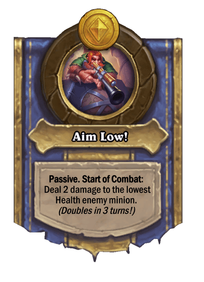Aim Low! Hearthstone kártya