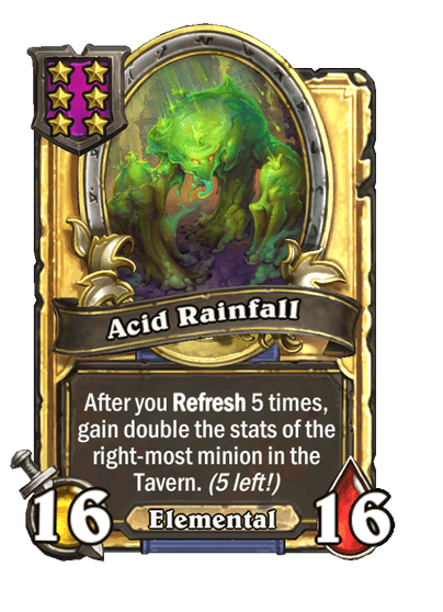 Acid Rainfall Hearthstone kártya