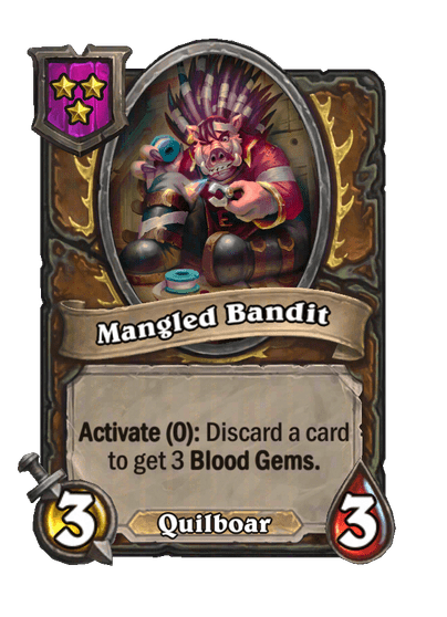 Mangled Bandit Hearthstone kártya