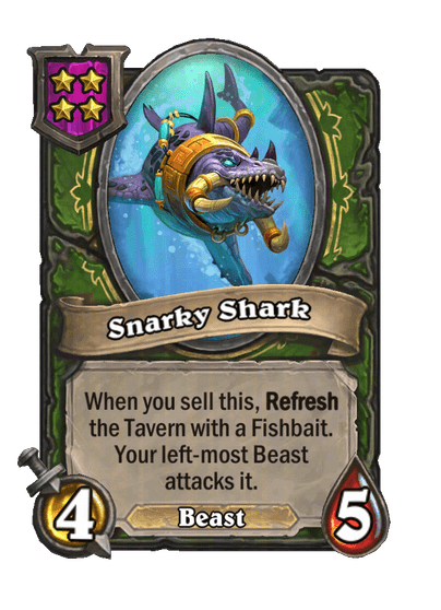 Snarky Shark Hearthstone kártya
