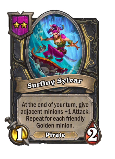 Surfing Sylvar Hearthstone kártya