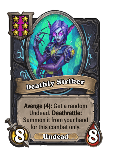 Deathly Striker Hearthstone kártya