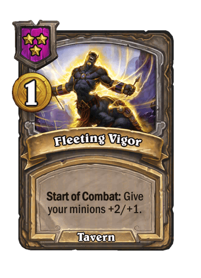 Fleeting Vigor Hearthstone kártya