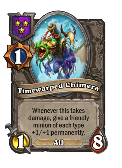 Timewarped Chimera Hearthstone kártya