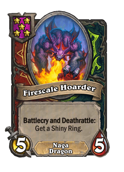 Firescale Hoarder Hearthstone kártya