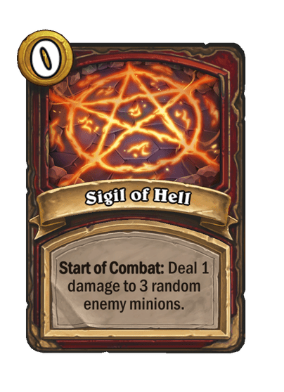 Sigil of Hell Hearthstone kártya