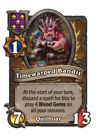 Timewarped Bandit Hearthstone kártya