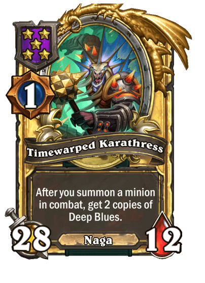 Timewarped Karathress Hearthstone kártya
