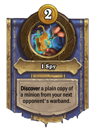 I Spy Hearthstone kártya
