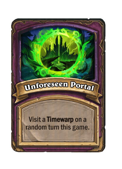 Unforeseen Portal Hearthstone kártya