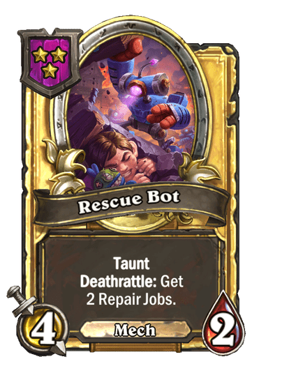 Rescue Bot Hearthstone kártya