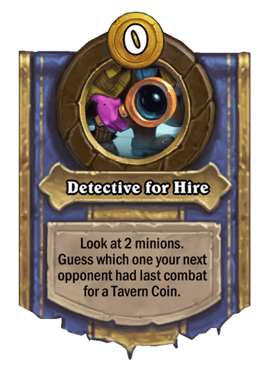 Detective for Hire Hearthstone kártya