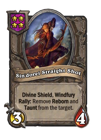 Sin'dorei Straight Shot Hearthstone kártya