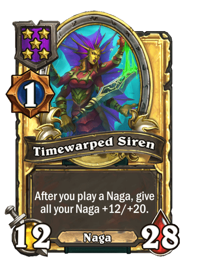 Timewarped Siren Hearthstone kártya