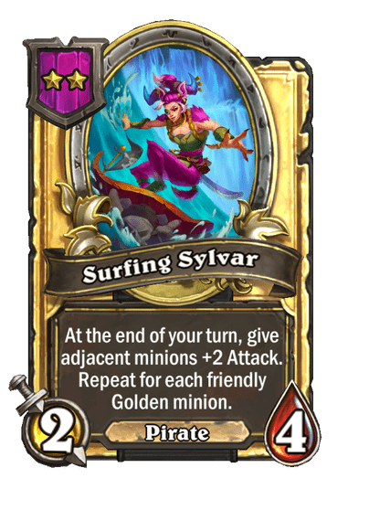 Surfing Sylvar Hearthstone kártya