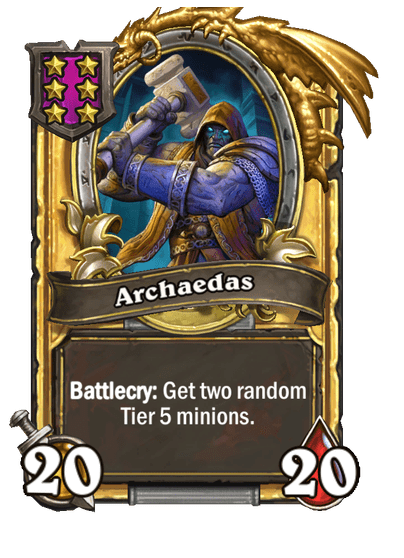 Archaedas Hearthstone kártya