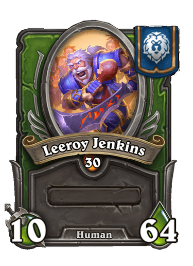 Leeroy Jenkins Hearthstone kártya