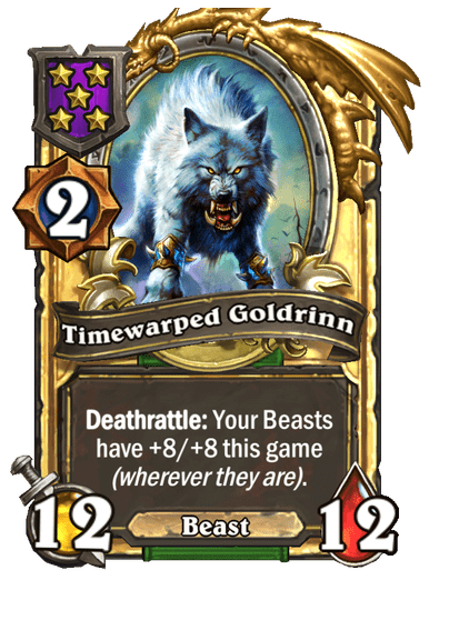 Timewarped Goldrinn Hearthstone kártya