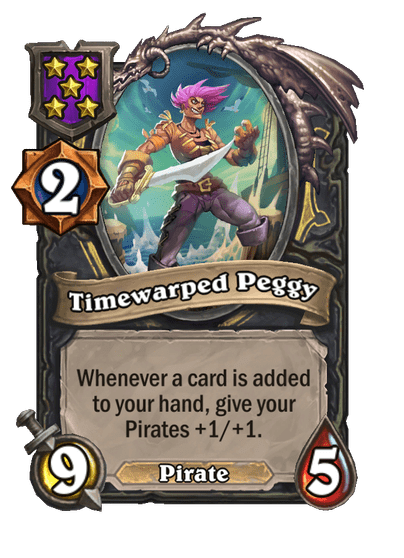 Timewarped Peggy Hearthstone kártya